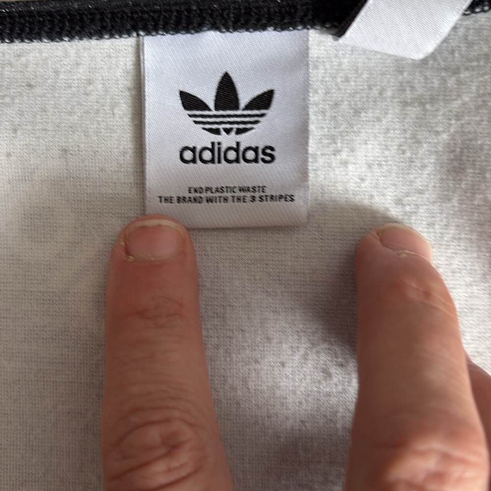 Adidas cropped metallic square neck top. Worn once. Retail 78 - Picture 3 of 4